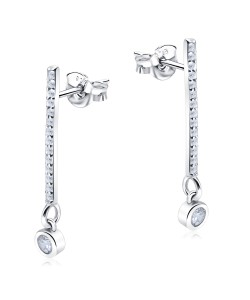 Beautiful CZ Silver Stud Earring STS-3989